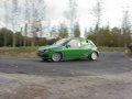 Une clio sur le circuit